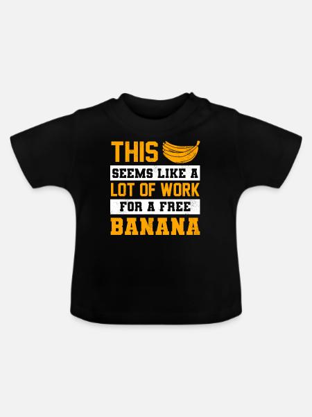Marathonläufer - Baby Bio-T-Shirt mit Rundhals - Schwarz