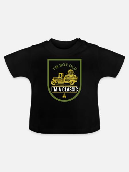 farmer classic - Baby Bio-T-Shirt mit Rundhals - Schwarz