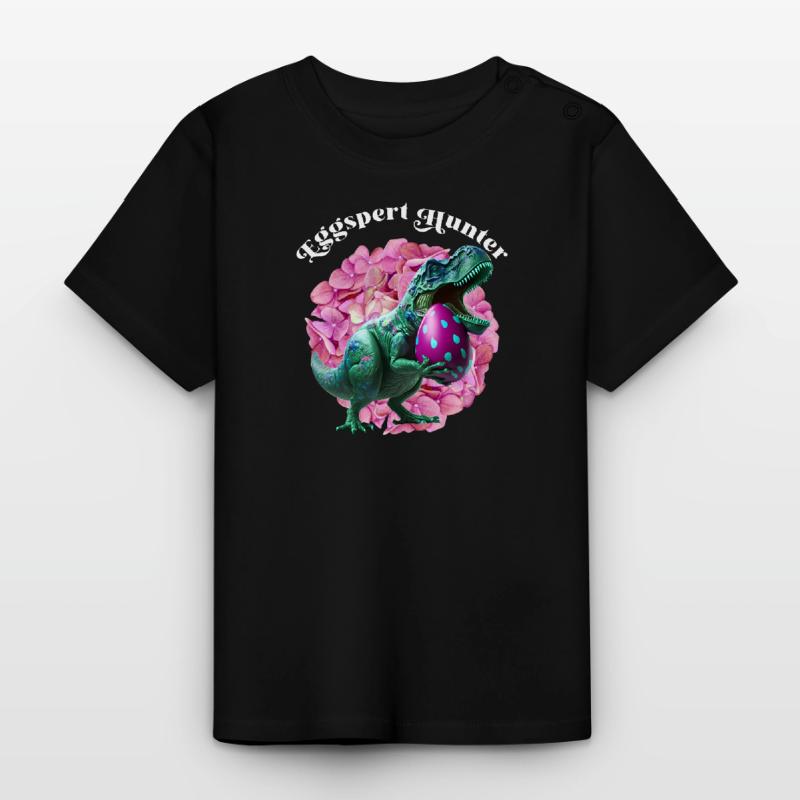 Eggspert Hunter Easter Eggs Search Easter Bunnies Baby Organic T-Shirt with Round Neck