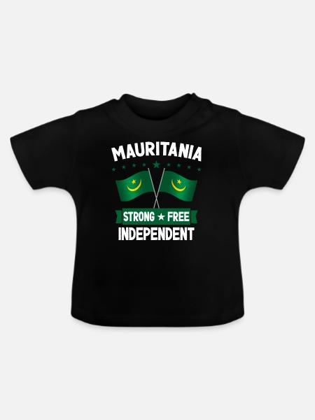 Mauretanien - Baby Bio-T-Shirt mit Rundhals - Schwarz
