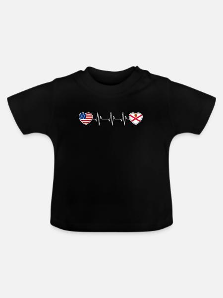 Jersey - Baby Bio-T-Shirt mit Rundhals - Schwarz