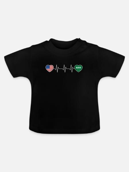Saudi-Arabien - Baby Bio-T-Shirt mit Rundhals - Schwarz