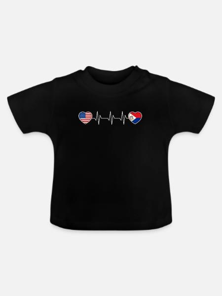 Sint Maarten - Baby Bio-T-Shirt mit Rundhals - Schwarz