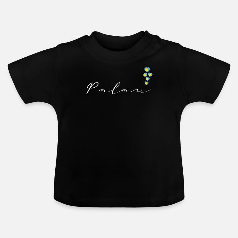 Palau - T-shirt bio col rond Bébé - noir