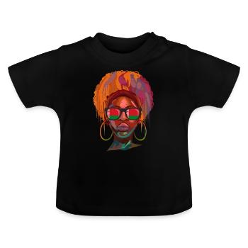 Belarus - Baby Organic T-Shirt with Round Neck - black - Front