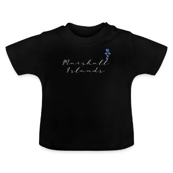 Marshall Islands - Baby Organic T-Shirt with Round Neck - black - Front