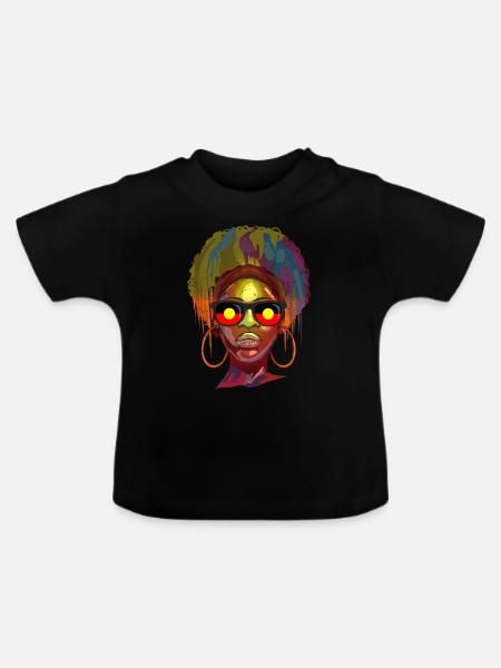 Aborigines - Baby Bio-T-Shirt mit Rundhals - Schwarz