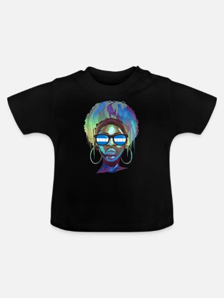 Honduras - Baby Bio-T-Shirt mit Rundhals - Schwarz