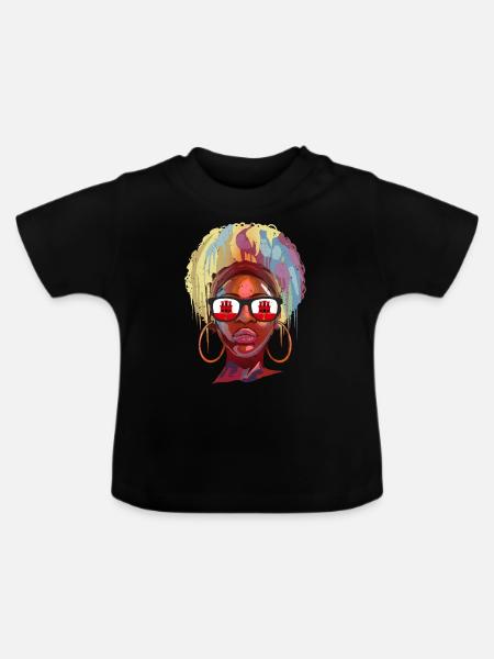 Gibraltar - Baby Bio-T-Shirt mit Rundhals - Schwarz