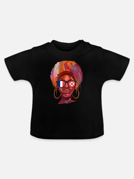 Wallis und Futuna - Baby Bio-T-Shirt mit Rundhals - Schwarz