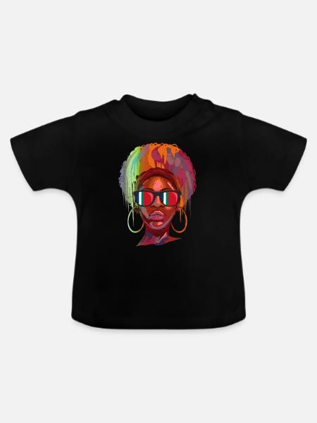 Republik Maluku Selatan - Baby Bio-T-Shirt mit Rundhals - Schwarz
