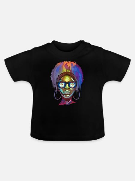 Belize - Baby Bio-T-Shirt mit Rundhals - Schwarz