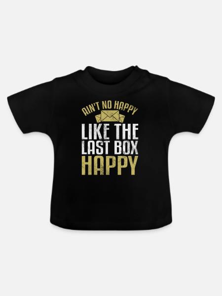 Postbote Postamt Briefkasten Postangestellter - Baby Bio-T-Shirt mit Rundhals - Schwarz