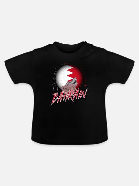 Bahrain - Baby Bio-T-Shirt mit Rundhals - Schwarz