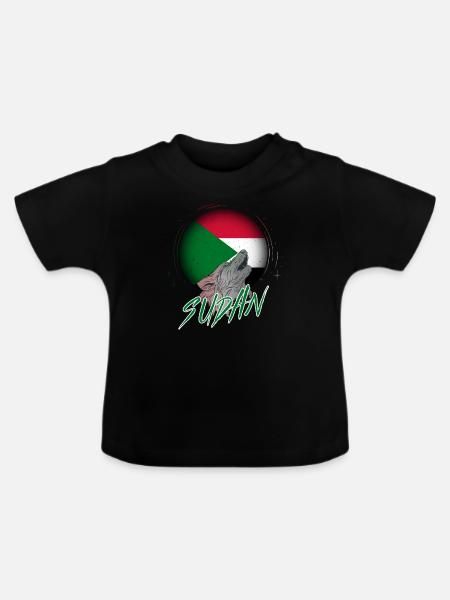 Sudan - Baby Bio-T-Shirt mit Rundhals - Schwarz