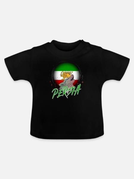 Persien - Baby Bio-T-Shirt mit Rundhals - Schwarz