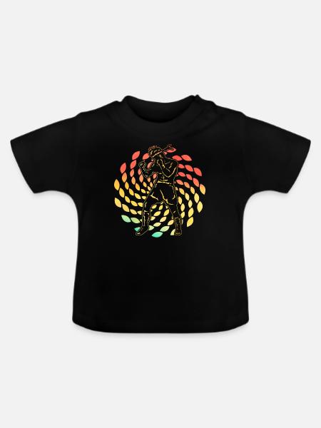 Muay Thai - Baby Bio-T-Shirt mit Rundhals - Schwarz