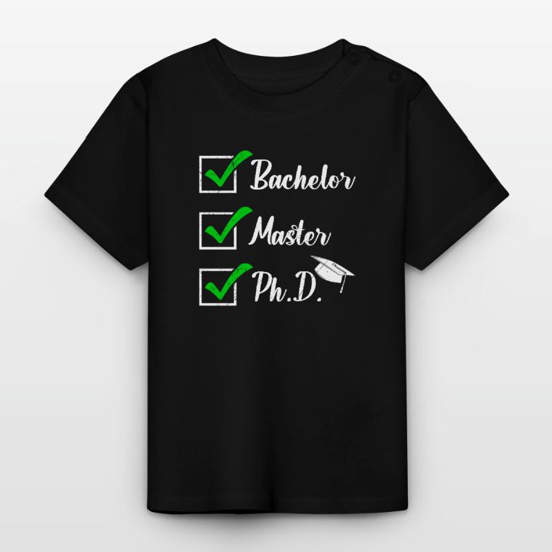 Doctoral Thesis Passed Bachelor Master Dr. Baby Organic T-Shirt with Round Neck