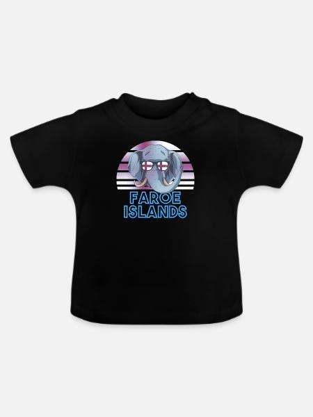 Färöer Inseln - Baby Bio-T-Shirt mit Rundhals - Schwarz