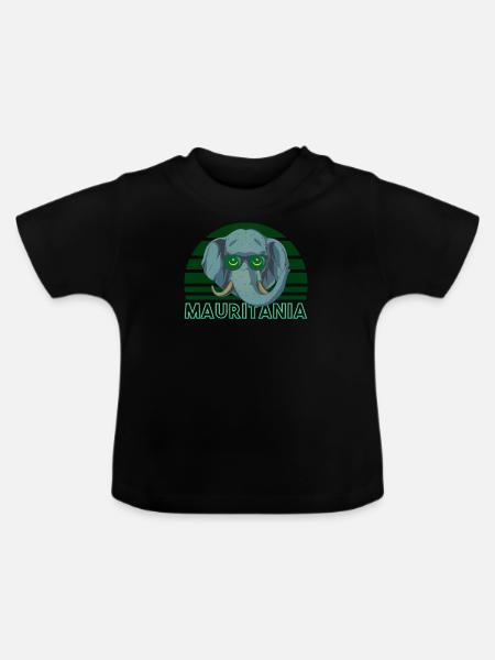 Mauretanien - Baby Bio-T-Shirt mit Rundhals - Schwarz