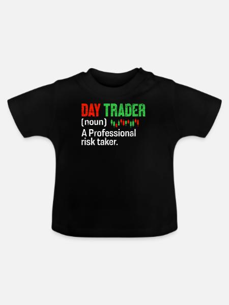 Daytrader Lustige Definition Candlestick - Baby Bio-T-Shirt mit Rundhals - Schwarz