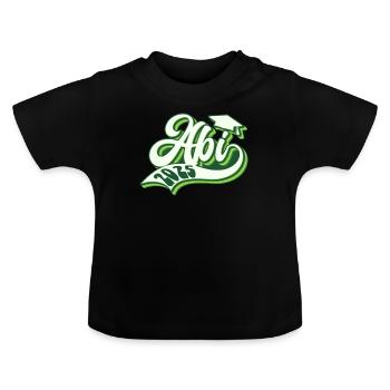 ABITUR 2025 ABI Geschafft Abiturient Lustiges - Baby Bio-T-Shirt mit Rundhals - Schwarz - Vorne