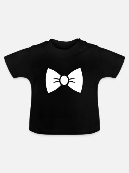 Bow Tie Gentleman - Baby Bio-T-Shirt mit Rundhals - Schwarz