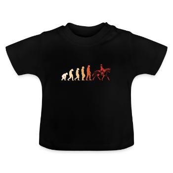Pure Evolution Reining - Baby Organic T-Shirt with Round Neck - black - Front