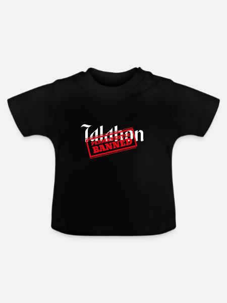 Talahon - permanently banned - Baby Bio-T-Shirt mit Rundhals - Schwarz