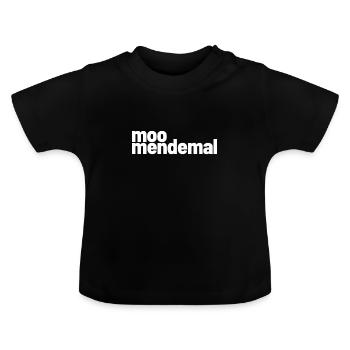 moomendemal funny Saxon Saxony sayings - Baby Organic T-Shirt with Round Neck - black - Front