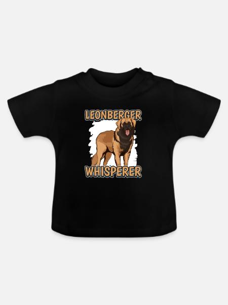 Leonberger Leonberger Whisperer - Baby Bio-T-Shirt mit Rundhals - Schwarz