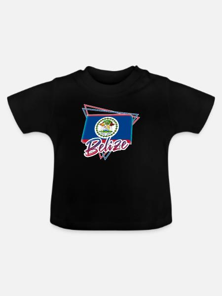 Belize - Baby Bio-T-Shirt mit Rundhals - Schwarz