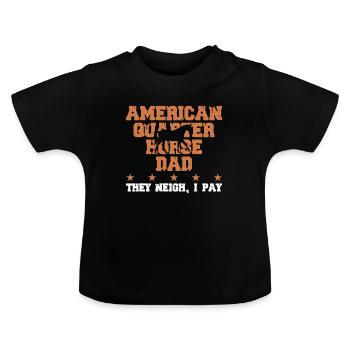 Warrior Ribbon as Awareness - Baby Organic T-Shirt with Round Neck - black - Front