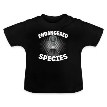 Endangered Species - Engine Combustion Design - Baby Organic T-Shirt with Round Neck - black - Front