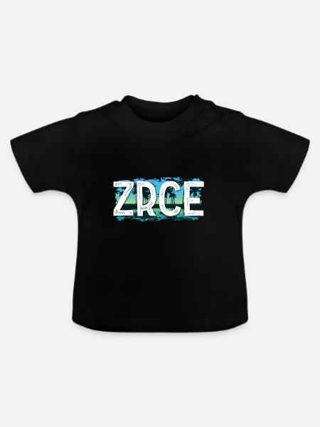 Zrce - Baby Bio-T-Shirt mit Rundhals - Schwarz