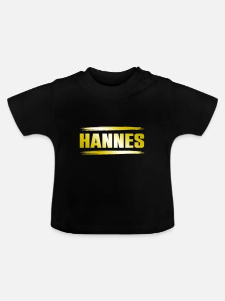 Hannes - Baby Bio-T-Shirt mit Rundhals - Schwarz