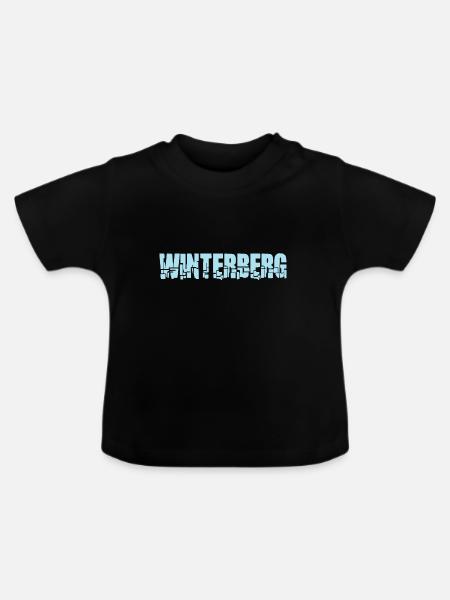 WINTERBERG - Baby Bio-T-Shirt mit Rundhals - Schwarz