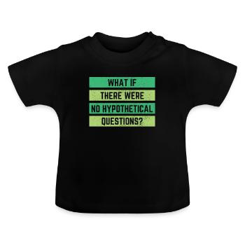 Philosophie Geschenk - Baby Bio-T-Shirt mit Rundhals - Schwarz - Vorne