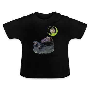 Pedro HWR - Baby Bio-T-Shirt mit Rundhals - Schwarz - Vorne