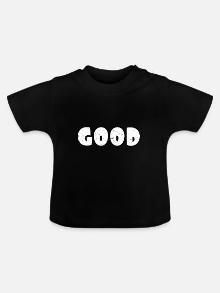Good - Baby Bio-T-Shirt mit Rundhals - Schwarz
