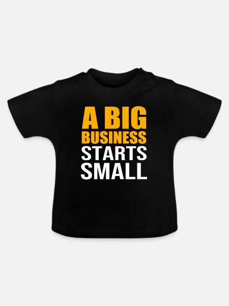 Unternehmer - Baby Bio-T-Shirt mit Rundhals - Schwarz