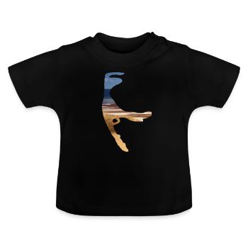 Côte de Sylt - T-shirt bio col rond Bébé - noir - Devant