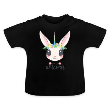 I'm a unicorn - T-shirt bio col rond Bébé - noir - Devant