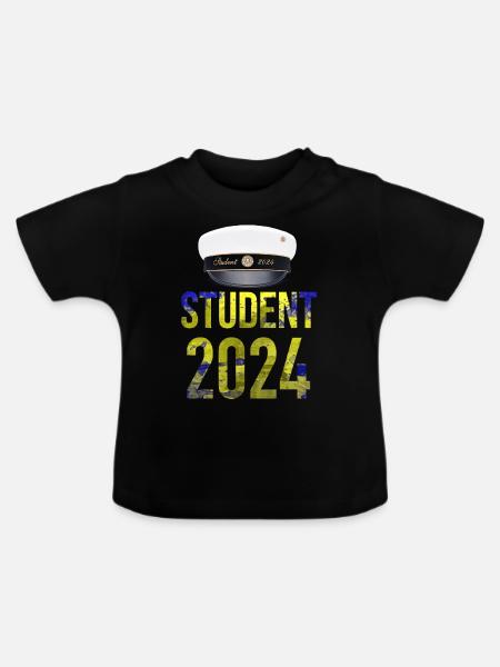 Abschlussfeier 2024 Abiturfeier - Baby Bio-T-Shirt mit Rundhals - Schwarz