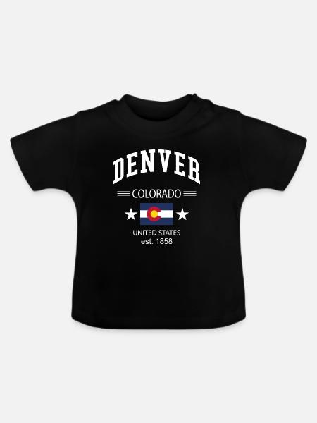 Denver - Baby Bio-T-Shirt mit Rundhals - Schwarz