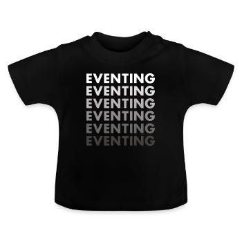 Cavalier Concours complet - T-shirt bio col rond Bébé - noir - Devant