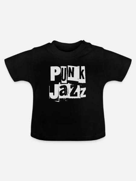 Punk Jazz Fusion - Baby Bio-T-Shirt mit Rundhals - Schwarz