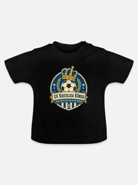 SV Kreisliga Könige - Baby Bio-T-Shirt mit Rundhals - Schwarz