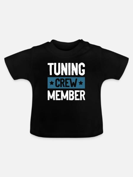 Tuning Crew - Baby Bio-T-Shirt mit Rundhals - Schwarz