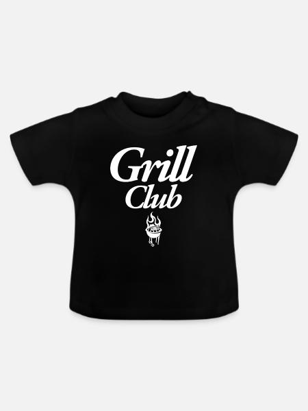 Grill Club - Baby Bio-T-Shirt mit Rundhals - Schwarz